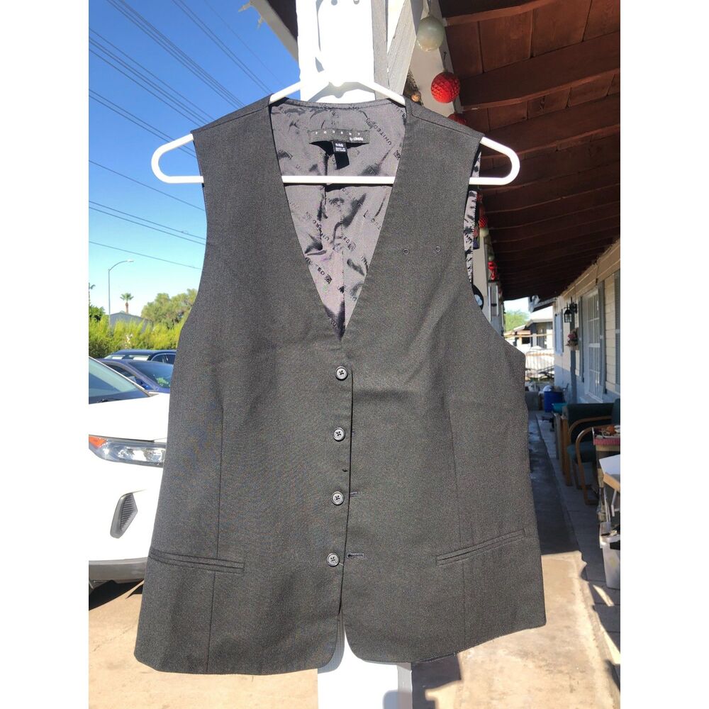Fourmy by Cintas United Airlines Flight Attendant Formal Vest Wool Blend, Size S